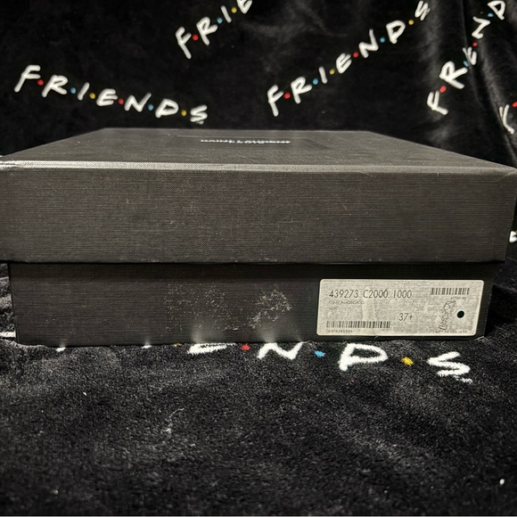 Saint Laurent Black KID Scamosciato Lace-Up Platform Heels - Picture 3 of 12